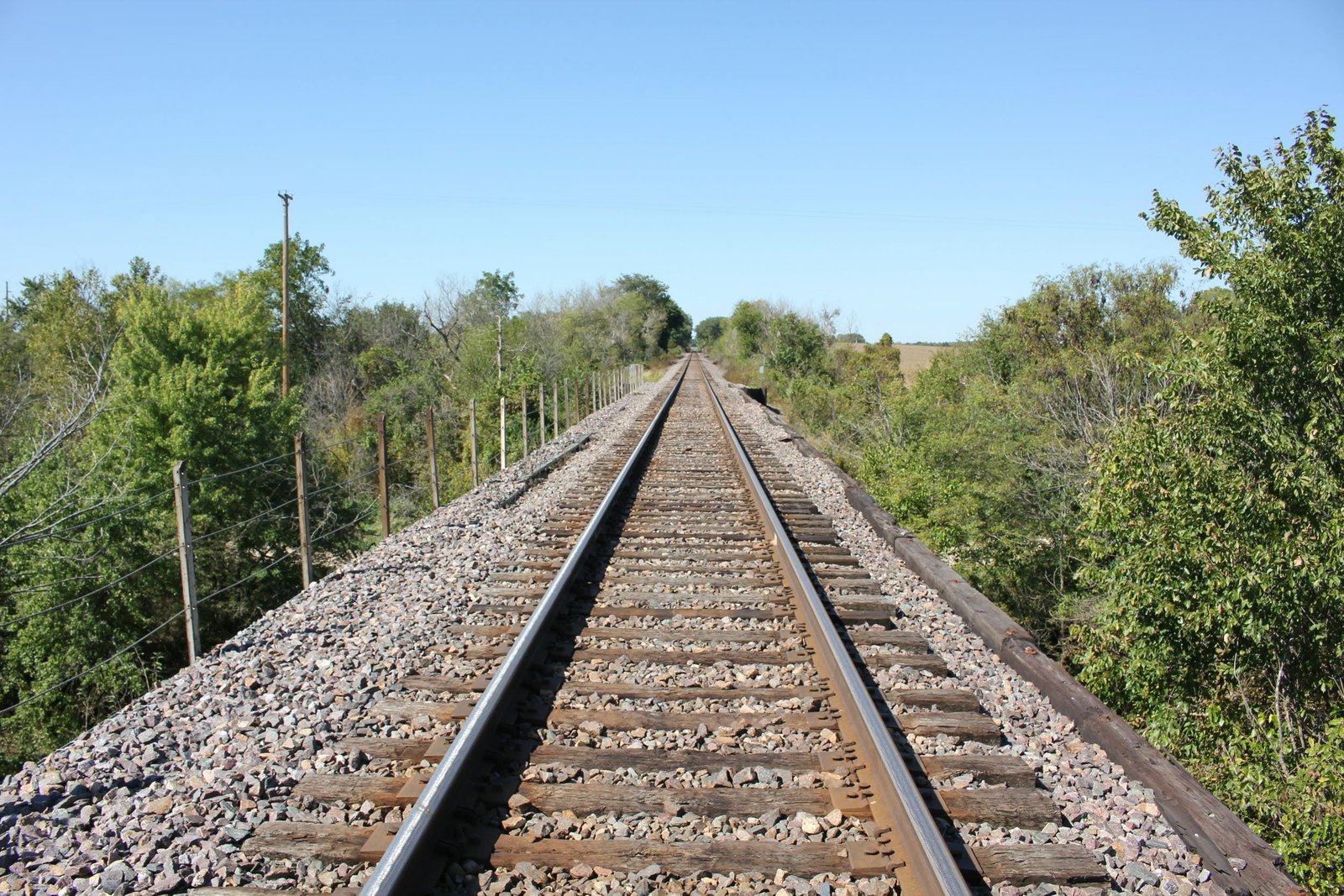 Looking south